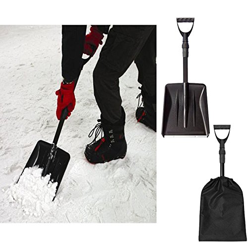 Auto-Schneeschaufel Kunststoff Teleskop Schneeschieber 77cm - 100cm verstellbar