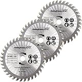Mini scie circulaire à main Lot de 3 HM Scie bois Ø 85 x 10 mm 36 dents Convient pour Aldi Duro/Lidl/Norma