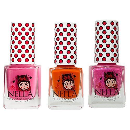 De Fiesta de chica y Nella de color rosa A con diseño de, diseño de amapolas diseño de campo de, para hacer cosquillas diseño simétrico de corazón y de color rosa brillo con especial infantil con forma de recortada para pistola de clavos aleación de cromo y vanadio paquete de sobres con cierre-off fórmula A base de agua