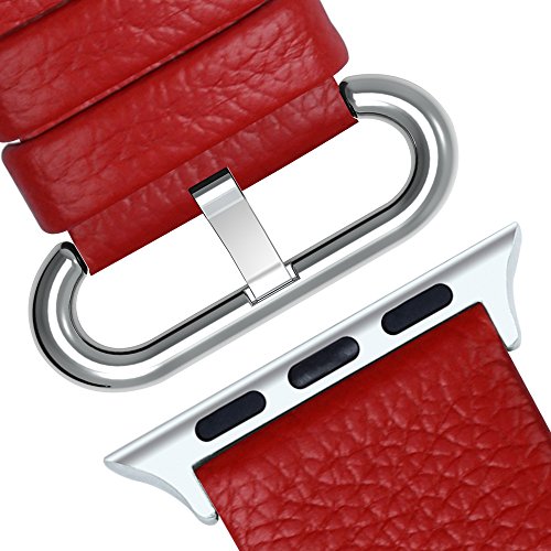 Fullmosa Compatible Correa Apple Watch 38mm 42mm Cuero 15 Colores
Correa para Apple Watch iWatch Serie 3 Serie 2 Serie 1 Sangre Roja 38mm