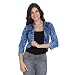 BuyNewTrend Blue 3/4th Sleeve Denim Shrug/Jacket For Women RS.499.00