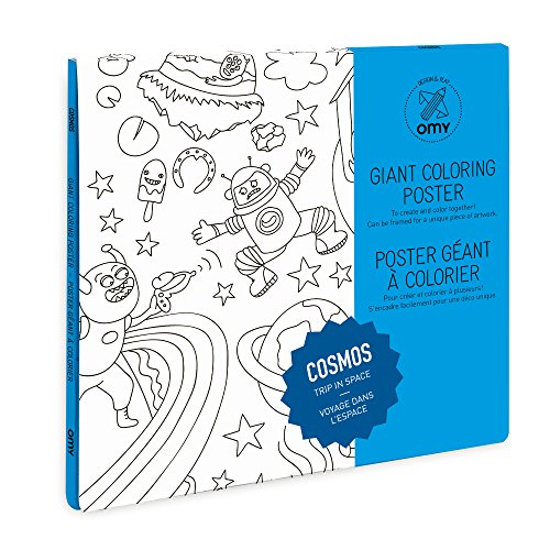 O'my poster gigante da colorare cosmos 100 x 70 cm