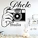 Produktbild Kreative Fotostudio Wandaufkleber Tapete Dekor Für Schlafzimmer Fotostudio Haus Dekoration Aufkleber Removable Murals Kaffee L 43 cm X 47 cm