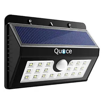 Quace 20 LED Solar Light (Black, Plastic)