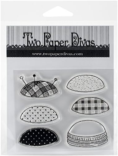 Two Paper Divas Large Mason Jar Toppers Clear Stamps, 6 x 4.5 by Two Paper Divas