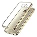 Produktbild Samsung Galaxy S7 Hülle , Ubegood Kratzfeste Plating TPU Case für Samsung Galaxy S7 Case Schutzhülle Silikon Crystal Case Durchsichtig für Samsung Galaxy S7 (Goldene)