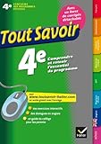 Toutes les matières 4e - Tout savoir: Ouvrage de révision et d'entraînement