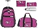 Produktbild 5 Teile MEGA Set: ELEPHANT Trolley Hero Signature Trolleyrucksack + Sporttasche + Mäppchen Rolle + Etui + Trinkflasche Motiv 12646 (Butterfly Magenta)