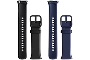 WalkerFit Smartwatch-Band kompatibel mit MOLOCY Q23-Uhr, Jugeman 1,69 Zoll Q23-Smartwatches, Q23-Sportbänder 42mm, weiches Silikon-Ersatzarmband für Frauen und Männer, 2er-Pack