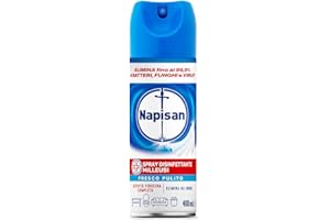 Napisan Spray Disinfettante Milleusi, Disinfettante Spray per Tessuti e Superfici, Fragranza Fresco Pulito, 1 Spray da 400ml