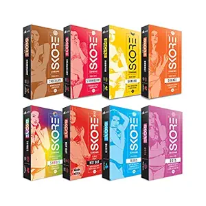 Skore New Adventure Pack Condoms - 10 Pieces, Pack of 8