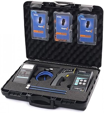 Tramex WDIK5.1 Water Damage Restoration Inspection Kit, MEP, CMEX II, Hygro-I Probe, 8 Hole Liners, 7" Insulated Pins, IRTX Infrared Thermometer