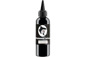 UMIKAKITchen-Ink - Inchiostro professionale per tatuaggi,​pigmento ultra black, colore nero, 230 ml