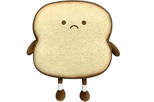 NATUREMAN Poduszka do chleba tostowego, śmieszna pluszowa poduszka w kształcie chleba, mała słodka wypchana pluszowa poduszka do tostu, dziecięca dorosła dekoracja do sypialni domu (brązowy)