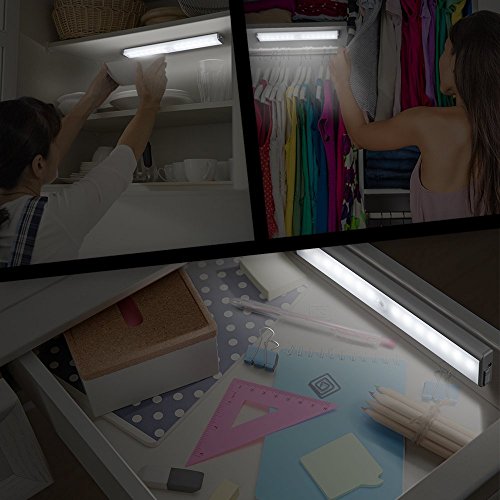 [Update] AVANTEK LED Nachtlichter mit Bewegungsmelder Schrankbeleuchtung Küchenlampe, USB Wiederaufladbar 4 Modi mit Magnet und 3M Aufkleber - 6