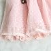 KKia Baby Girls Sleeveless Pleated Polka Dot Panelled Lace Jeans Belt Dress Pink 12-18 Months