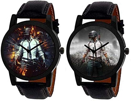 CERO Pack of 2 PUBG Blast & PUBG BADAL Dial Analogue Men