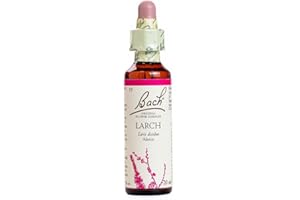 Bach - Flor de Bach Larch, Complemento Alimenticio, con Extracto de Flores de Alerce, Uva de Alc 27% Vol, Ayuda a Gestionar las Emociones Cuando Se Quiere Tener Confianza - 20 ml