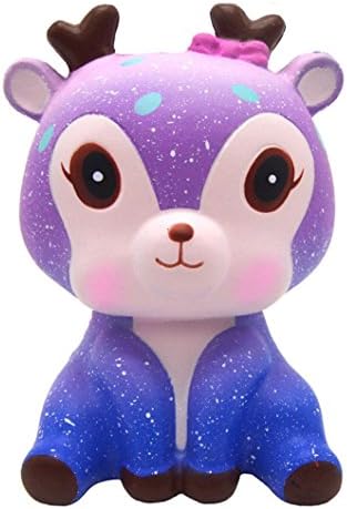 Squeeze Toys, SHOBDW Kids Gifts Funny Cute Deer Cream Scented Squishy Slow Rising Squeeze Strap Decompression Toys (Fawn Toys)