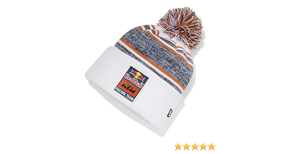 Red Bull KTM New Rera - Berretto con pompon unisex, colore: bianco :  Amazon.it: Auto e Moto