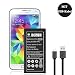 Produktbild Galaxy S5 Akku, IBESTWIN 2800mAh Akku für Samsung Galaxy S5 / i9600 / SM-G900F / SM-G900H mit NFC (12 Monate Garantie & USB Ladekabel enthalten)