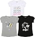 Minnow Girls Printed Half Sleeve Cotton Tops(4-13 Years,Pack of 3) RS.549.00