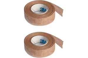 KAXILU 3M Micropore Tape, hipoalergiczna, jasnobrązowa (1,25 cm x 9,1 m, 2 sztuki)