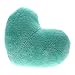 Soft Love Heart Shape Fluffy Pillows Cushions Block Gifts Sofa Decoration Green