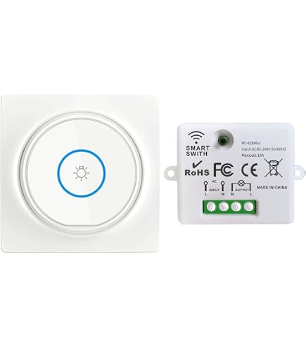 Kit Receptor De Interruptor De Luz Inalámbrico De 433 Mhz De | Cuotas