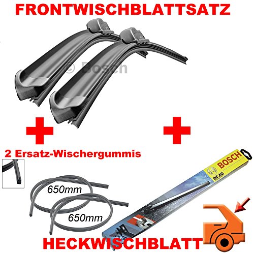 Preisvergleich Produktbild BOSCH A292S + H304 Scheibenwischerset Vorne + Hinten + 2 Wischergummis