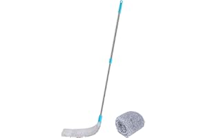 MOAGEME Einziehbarer Spalt-Staubreiniger, Waschbare Teleskop Flach Spalt-Reinigungsbürste Mit Langem Griff Und Austauschbaren Tüchern, Für Reinigung Unter Möbeln, Couch, Kühlschrank, Waschmasc (156cm)