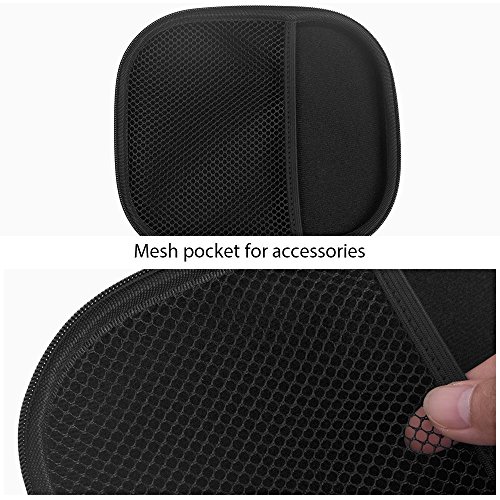 COWIN Caja de Transporte Port  til  Impermeable Cremallera Estuche Duro Bolsa de Viaje  Ajuste Perfecto Auricular de Sobre-o  do Para E7 - Negro