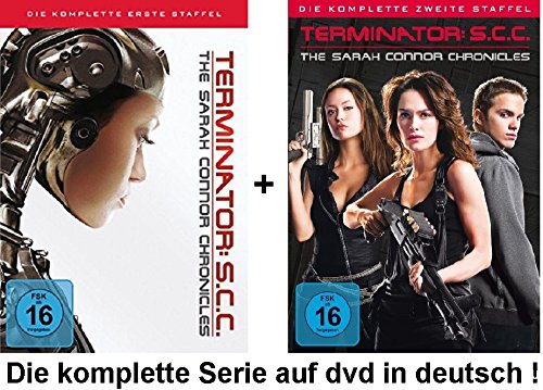 Preisvergleich Produktbild Terminator die komplette Serie Season I+II- The Sarah Connor Chronicles Staffeln 1+2 dvd Set