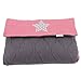 Minene Foot Muff with Star (Dark Grey/ Red)