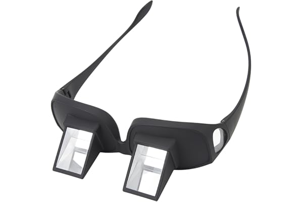 ciciglow Lunettes Paresseuses, Lunettes de Lecture à Prisme de Lit Paresseux à Réflexion Horizontale à 90 Degrés, Lunettes pour Lire, Regarder la Télévision