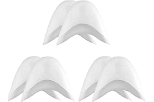 LULYL 3 paires de protections d'orteils, protège-embouts d'orteils en gel de silicone professionnel, coussins de l'avant-pied, pour chaussures de danse sur la pointe des pieds Ballet Pointu (blanc)