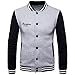 Produktbild Mymyguoe Lovers Herren Damen Sweatshirt Stehkragen Jacke Freizeitjacke Herbst Winter Gewinner Langarm Splicing Sweatshirt Top Bluse Outwear Mantel Cardigan Pullover Kapuzenpulli