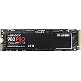 Samsung 980 PRO M.2 NVMe SSD (MZ-V8P2T0BW), 2 TB, PCIe 4.0, 7,000 MB/s Read, 5,000 MB/s Write, Internal Solid State Drive