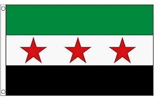 Stormflag 1932-1963 Syrien Flagge Freie Syrische Armee 90cmx150cm Polyester Pongee 90g mit Ösen mit Doppelnadel genäht.