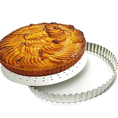 Gobel - Moule à Tarte Cannelé Fond Perforé Amovible 28 cm