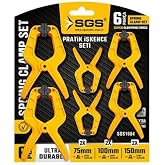 SGS 6 Par&ccedil;a Pratik İşkence Seti, 75mm-100mm-150mm Mengene Kelep&ccedil;e Takımı, Dayanıklı Yapı, G&uuml;&ccedil;l&uuml; Sıkıştırma, Model SGS1684