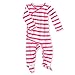aden + anais Kimono Body Suit (3 to 6 Months, Long Sleeve, Shocking Pink Blazer Stripe, 1-Piece)