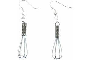 Miniblings Schneebesen Ohrringe Hänger Quirl Essen Koch Küche Kochen silber - Handmade Modeschmuck I Ohrhänger Ohrschmuck versilbert