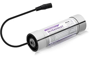 iSpring UVF8-E Filtre à Eau UV LED, Kit Additionnel pour Systèmes de Filtration d’Eau Sous Évier, Sans Mercure, Acier Inoxydable