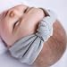 Baby Bow Hairband Koly Girls Photography Toddler Cute Kids Turban Knot Rabbit Headband Headwear (Grey)