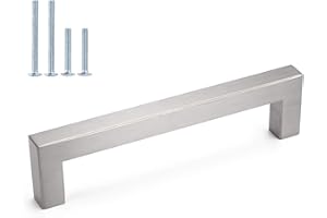 LONTAN 5 Pezzi Maniglie per Mobili Mobili da Cucina 160mm Maniglia Cassetto Maniglie Armadio Maniglie Acciaio Inox Maniglie Cameretta Maniglie per Bambini Argento Maniglie Vintage