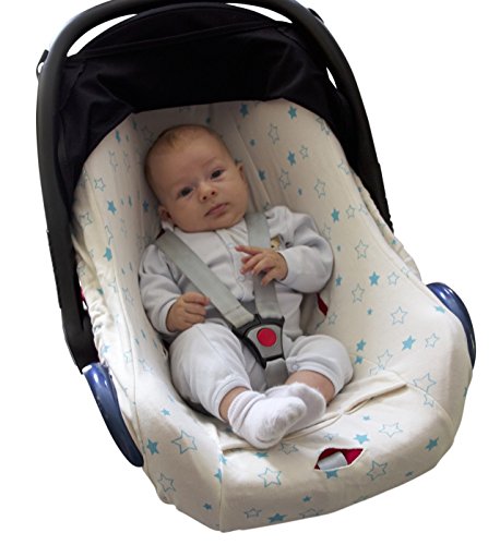 ByBoom® – Sommerbezug, Schonbezug für Babyschale aus 100% BIO-Baumwolle mit Motiv, Universal für z.B. Maxi-Cosi, CabrioFix, Pebble, City SPS - 2