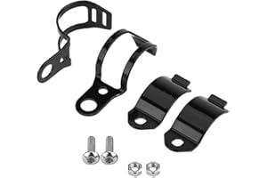 ANGGREK Staffa di Montaggio per Luce di Svolta 2 Pezzi, Sostituzione Staffa Luce di Svolta per Moto per Scooter Forcella Anteriore da 30-45 Mm(nero)