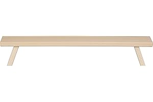 weigla - Schwibbogenbank aus dem Erzgebirge I Natur I Fensterbank Innen Holz I dekorative Schwibbogen Erhöhung aus Buchenholz I Weihnachten I Podest für Lichterbogen I Holzbank I 45 x 7,5 x 11 cm