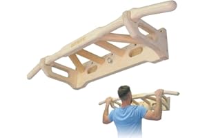 GORILANT Gorletic - Barra de Dominadas Titan Pared sobre Puerta, Pulls up Bar, Múltiples agarres| Montaje Fácil | Antideslizante | Hasta 130 kg